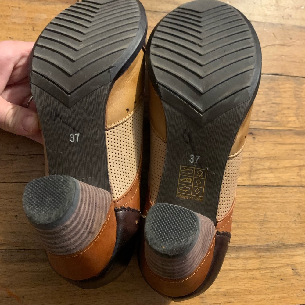 L’artiste bardot Classic 3-tone leather heels 37 size 7 - Picture 8 of 9